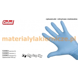 COLAD 530900 NITRILE GLOVES BLUE materialylakiernicze.pl